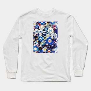 wild navy flowers Long Sleeve T-Shirt